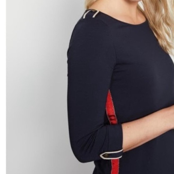 Boden Maritime Detail Navy Jersey Top 6 - Picture 5 of 11